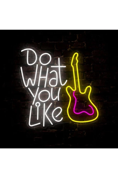 Twins Led Aydınlatma Do What You Like Yazılı ve Şekilli Neon Tabela - Resim 2