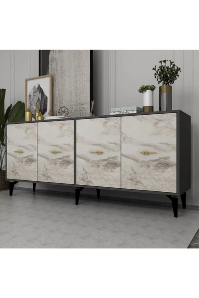 DemonteHome SİNTADH (KX180) KONSOL EFESMERMER ANTRASİT - 6