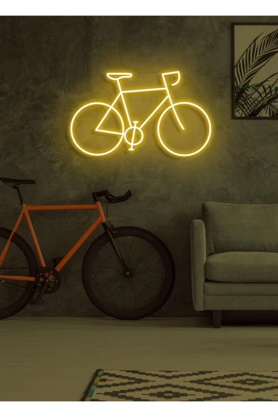 Twins Led Aydınlatma Bisiklet Figürlü Neon Tabela