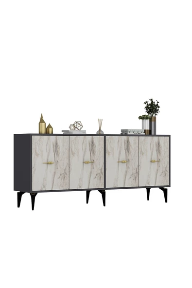 DemonteHome SİNTADH (KX180) KONSOL EFESMERMER ANTRASİT - 5