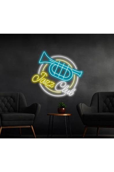 Twins Led Aydınlatma Jazz Club Yazılı ve Şekilli Neon Tabela ürün görseli