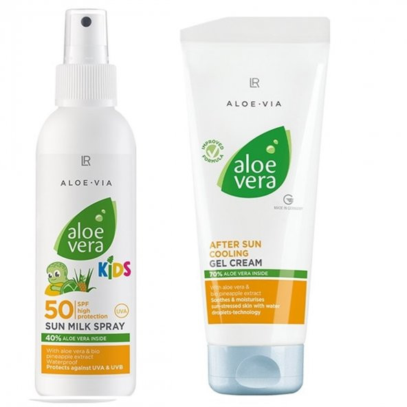 LR Aloe Vera 50 Faktör Çocuk Güneş Spreyi & Güneş Sonrası Jel