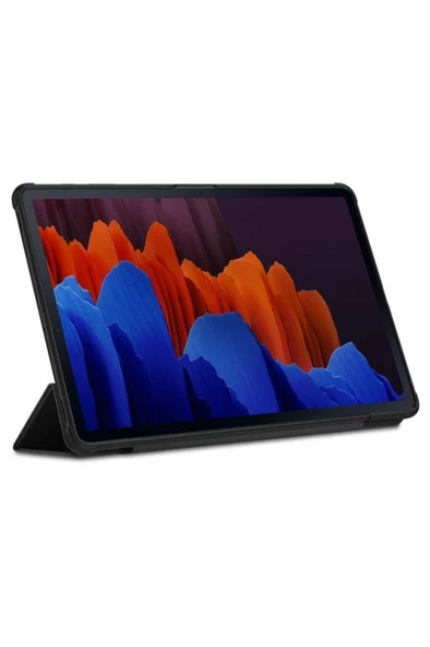 Spigen Samsung Galaxy Tab S7 Plus Kılıf Rugged Armor Pro Black - Acs01607 - 7