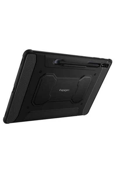 Spigen Samsung Galaxy Tab S7 Plus Kılıf Rugged Armor Pro Black - Acs01607