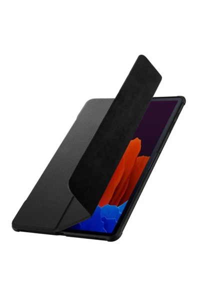 Spigen Samsung Galaxy Tab S7 Plus Kılıf Rugged Armor Pro Black - Acs01607 - 3