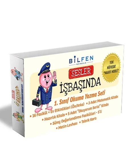 BİLFEN YAYINCILIK 1.SINIF SESLER İŞ BAŞINDA EĞİTİM SETİ