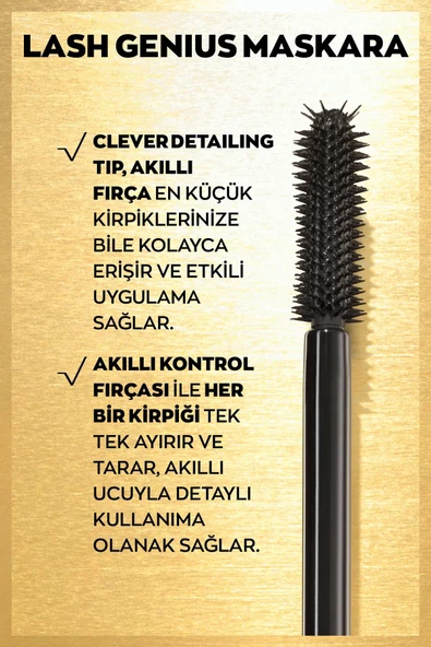True Lash Genius 5 Etkili Maskara 10 Ml. Brown Black - 4