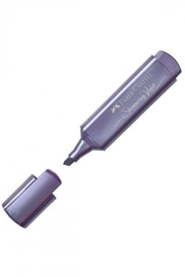 Faber Castell Fosforlu Kalem 46 Metalik Mor - 2