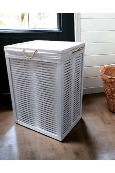 Home Çamaşir Sepeti? Çok Amaçli Sepet Beyaz - 2