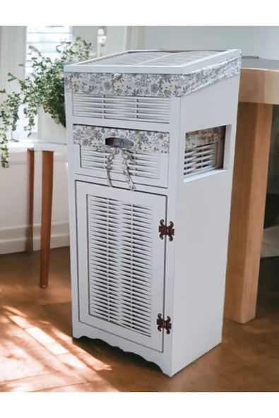 Woodluck Ahşap Ekmek Sepetli Kiler Dolabı - 2