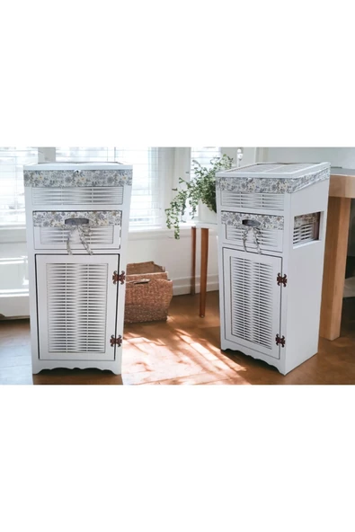 Woodluck Ahşap Ekmek Sepetli Kiler Dolabı - 3