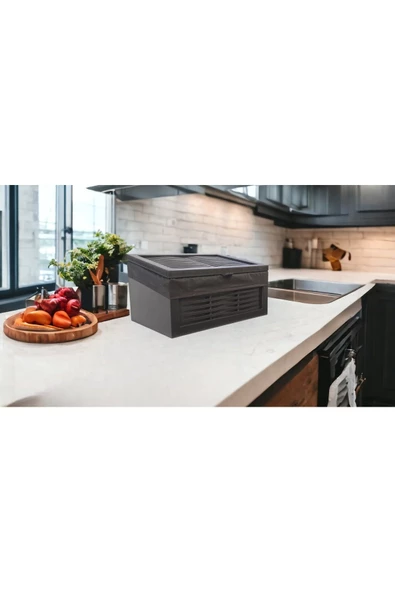 woodluck Ahşap Ekmeklik Yıkanabilir Bezli