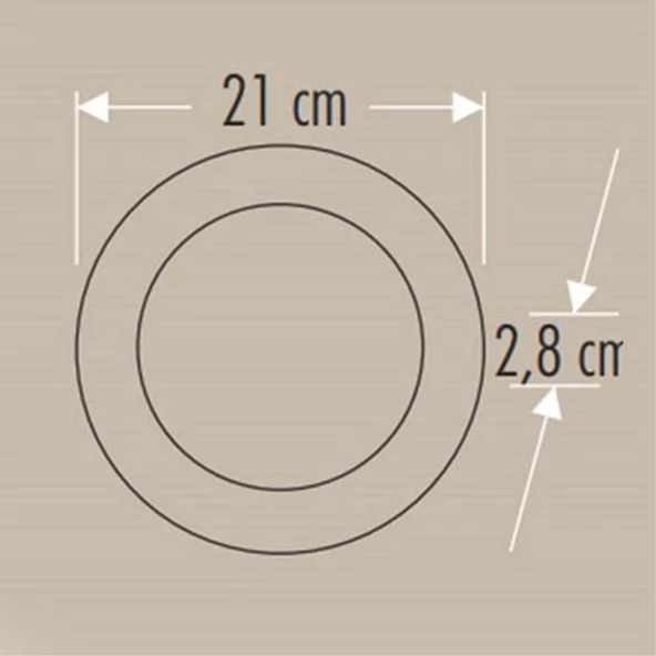Cata 30W Sıva Üstü LED Panel Siyah 6400K Yuvarlak CT-5238B - 3