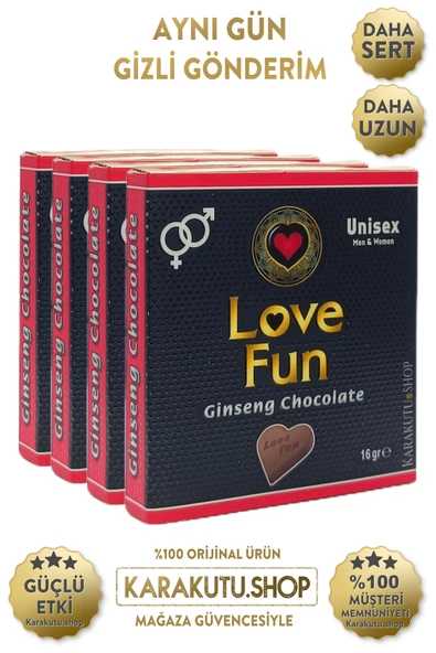 Love Fun Çikolata 4 Adet