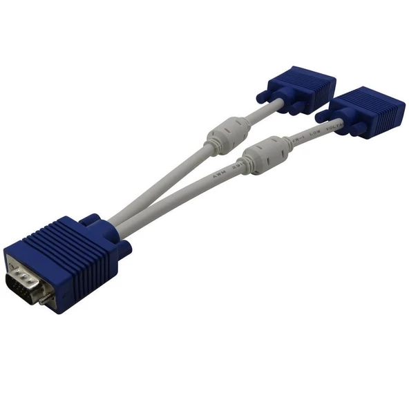 Vga Y Kablo Çoklayıcı Switch Splitter Kablosu Çoklu Monitör Tv - Resim 6
