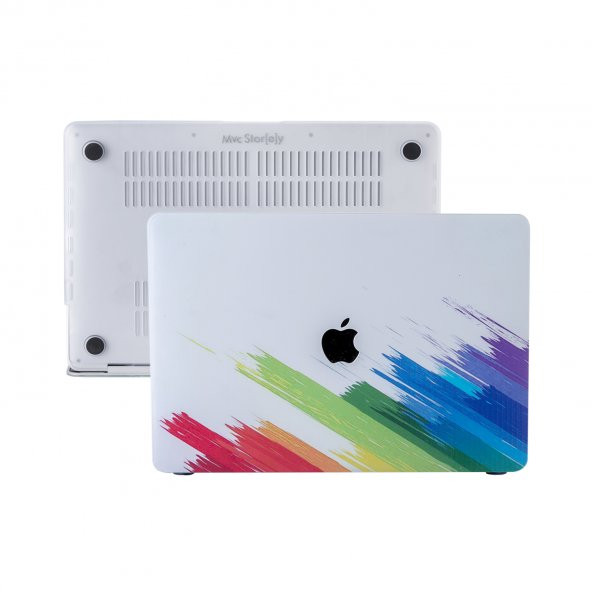 Macbook Pro Kılıf 13 inç M1-M2, Paint03 (Type-c'li Model)A2338 A2289 A2251 A1706-08 A1989 A2159 ile Uyumlu