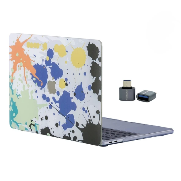 Macbook Pro Kılıf 13 inç M1-M2, Paint03 (Type-c'li Model)A2338 A2289 A2251 A1706-08 A1989 A2159 ile Uyumlu ürün görseli