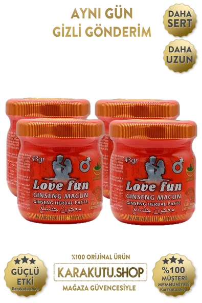 Love Fun Kuvvet Macunu Küçük 4 Adet