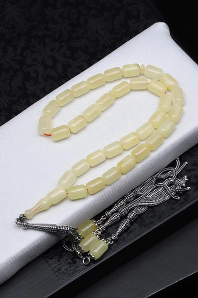 Damla Kehribar Kapsül Kesim Tesbih Litvanya Sertifikalı