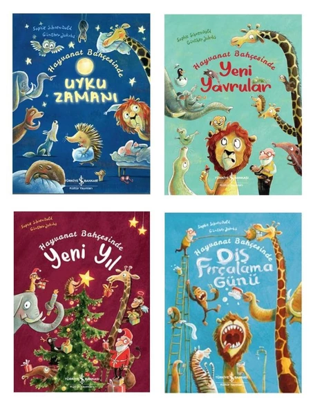 Hayvanat Bahçesinde Uyku Zamanı Hikayeleri Seti (4 Kitap)