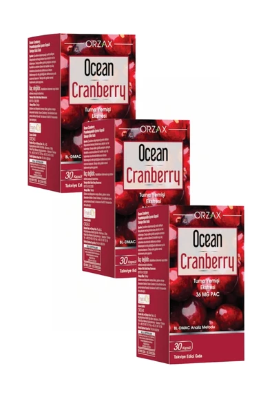 Ocean Cranberry 30 Kapsül x 3 Adet