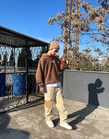 Jack Cactus Premium Designer Baggy Kargo Pantolon - 6