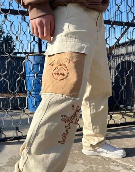 Jack Cactus Premium Designer Baggy Kargo Pantolon - 7