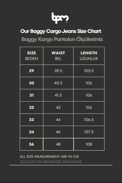 Jack Cactus Premium Designer Baggy Kargo Pantolon - 10