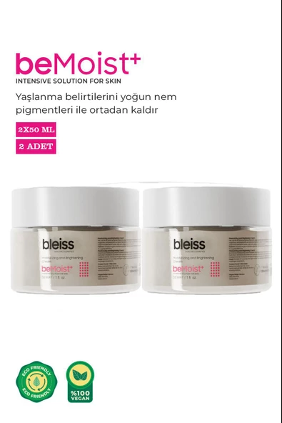 Bleiss beMoist+ Yoğun Nemlendirici Günlük Cilt Bakım Kremi 50 ml 2 Adet