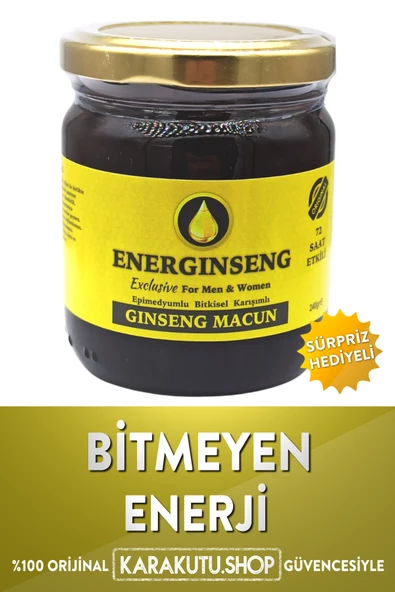 Epimedyumlu Kuvvet Macunu Bitkisel Karışımlı Energinseng