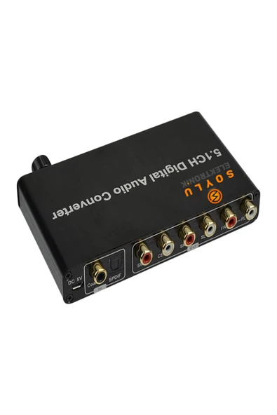 5.1 Ses Kod Çözücü DTS AC3 Dolby Kod Çözme SPDIF Ev Sinema Sistemi Dijital 5.1 Kanal Ses Dönüştürücü - 2