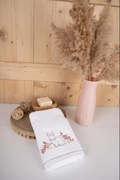 %100 Pamuk 40x70 Cm Nakışlı Desenli Hediyelik Havlu Seti Baveno Home - Resim 11