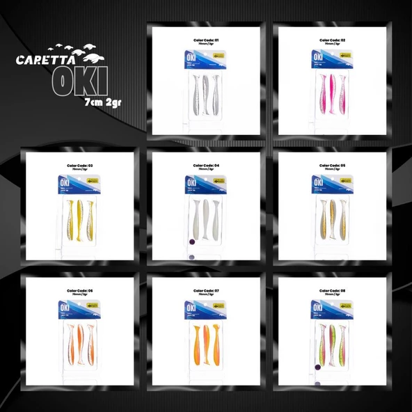 Caretta Oki 7 cm 2 gr Silikon Balik