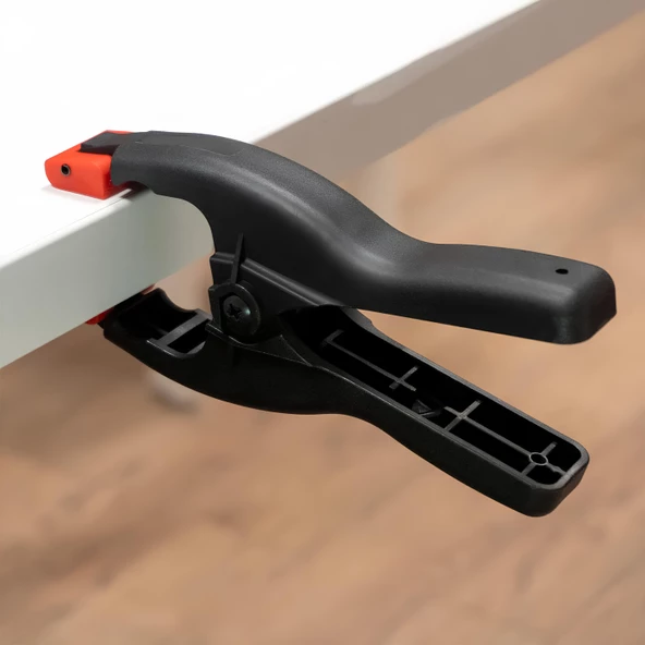 2 ADET Yaylı Kıskaç Mandal Pro El Tip İşkence Mengene Siyah Klips Hobi 50 mm 2 inç - 3