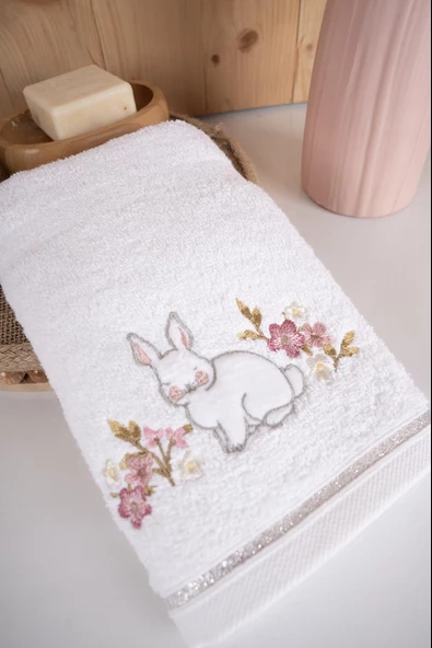 %100 Pamuk 40x70 Cm Nakışlı Desenli Hediyelik Havlu Seti Baveno Home - Resim 10