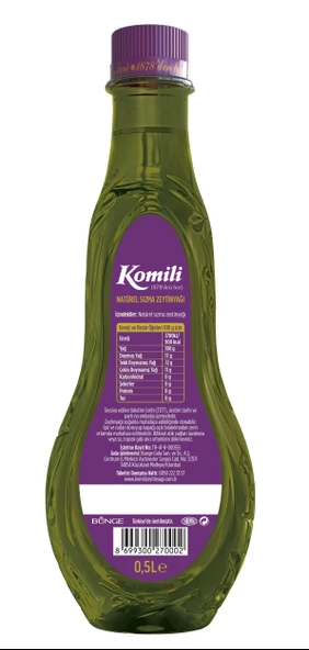 KOMİLİ LEZZETLİK YUMUŞAK SIZMA PET 0.5L - 2