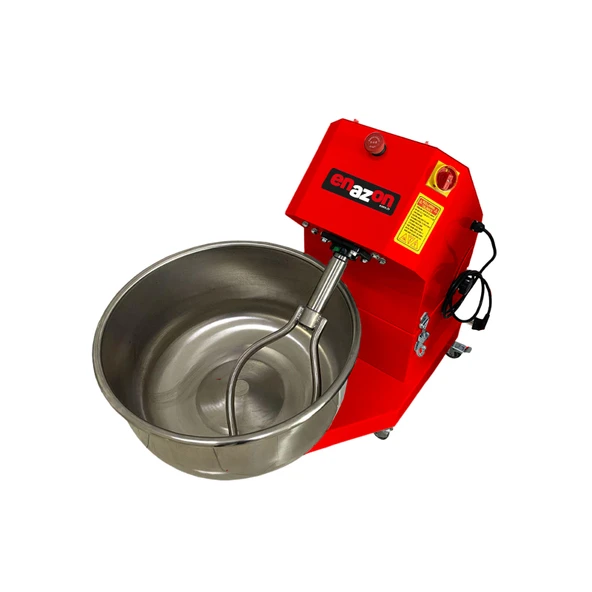 25 Kg  Hamur Yoğurma Makinesi Paslanmaz Devrilir Çıkar Kazan 0,37 Kw  Premium Model - Resim 2