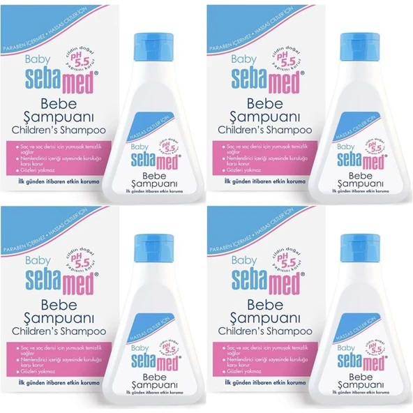 Sebamed Bebek Şampuanı 250ML (4 Lü Set) ürün görseli 1