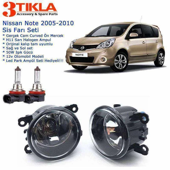Nissan Note 2005-2012 Sis Farı Set  Oem:  8200074008