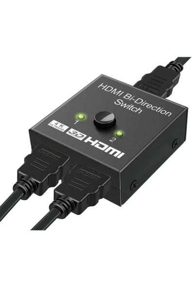 Hdmi Bi-direction Switch 2 Port Çift Yönlü Hdmi Switch Splitter Ekran Monitör Çoklayıcı Çoğaltıcı Bidirection