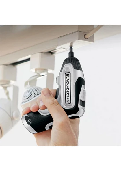 Black&Decker BCF611SCK-QW Silver Series Şarjlı Tornavida Hızlı Şarj 3.6V 1.6 Ah 5.5NM - 4