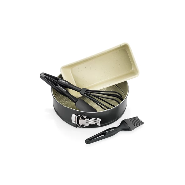 Schafer Ariana Kek Kalıbı+Pasta Seti 5 Parça-Gri - Resim 2