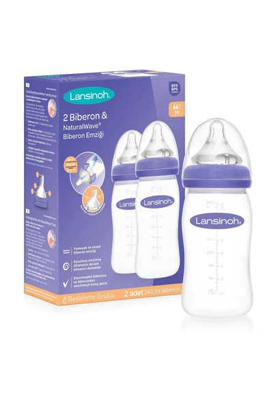 Lansinoh Natural Wave Biberon Seti 240 ml X 2 Adet