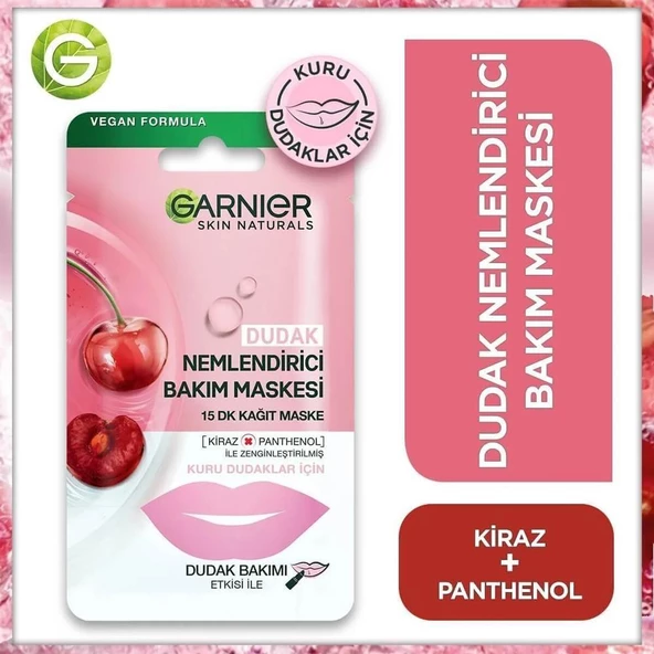 Garnier Dudak Nemlendirici Bakım Maskesi Kiraz