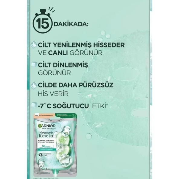 Garnier Hyaluronik Kriyojel Yorgunluk Karşıtı Soğutucu Göz Maskesi - 2