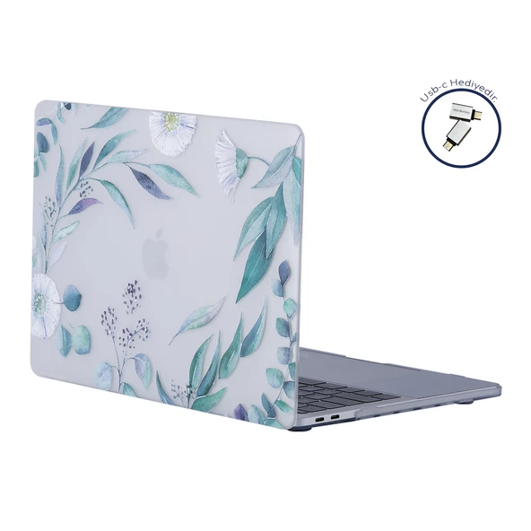 Macbook Pro Kılıf 13 inç M1-M2, Flower06NL (Type-c'li Model)A2338 A2289 A2251 A1706-08 A1989 A2159 ile Uyumlu - 7