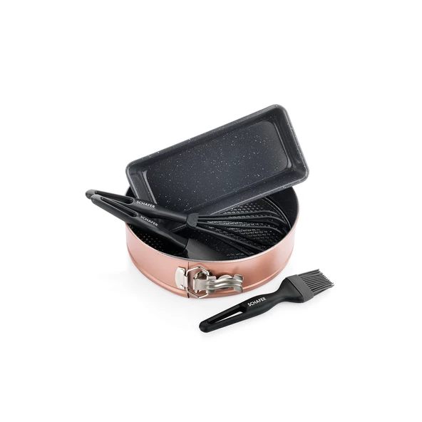 Schafer Ariana Kek Kalıbı+Pasta Seti 5 Parça-Rosegold - 3