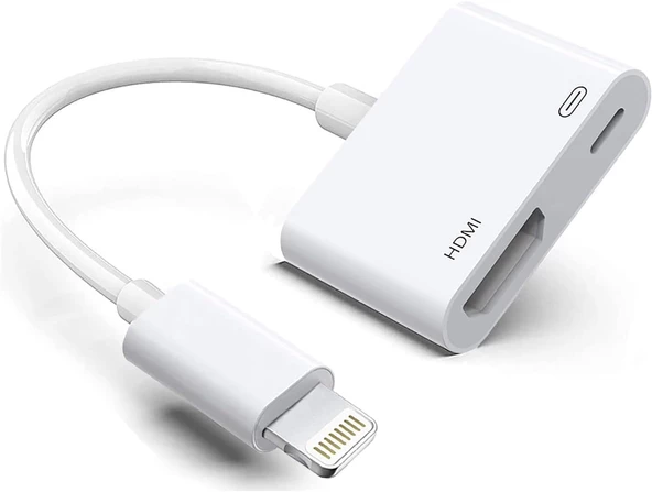 Lightning HDMI Dönüştürücü ipad iphone Hdmi Tv Bağlantı Hdtv Monitör Görüntü Aktarımı Adaptörü