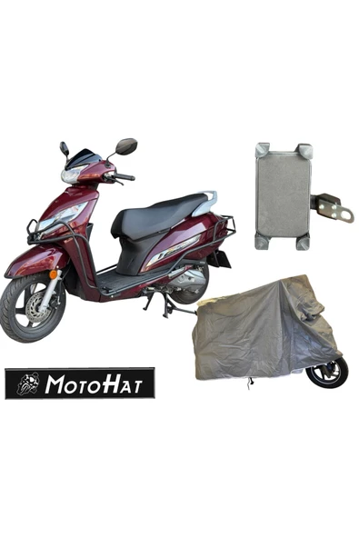 Motohat HONDA ACTIVA KORUMA DEMİRİ (A KALİTE) + TELEFON TUTUCU