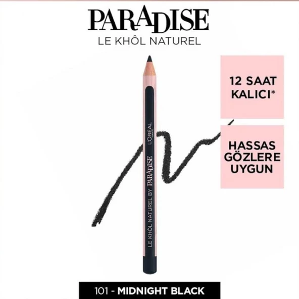 Loreal Paris Paradise Le Khol Göz Kalemi - 101 Midnight Black